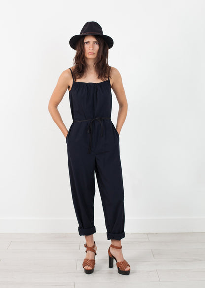 Sleeveless Jumpsuit in Navy